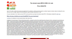 Desktop Screenshot of bphc.com